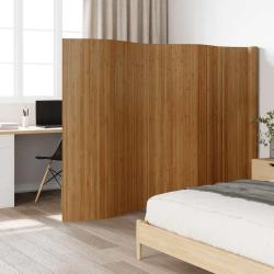 Cloison de s&eacute;paration marron largeur 600 cm hauteur 165 cm bambou