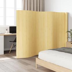 Cloison de s&eacute;paration naturel clair largeur 600 cm hauteur 165 cm bambou