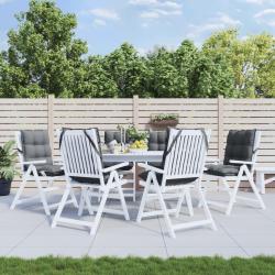 Coussins de chaise &agrave; dossier bas lot de 6 anthracite