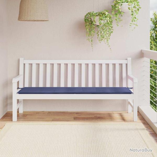 Coussin de banc de bleu marine 180x50x3 cm tissu oxford