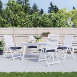 Coussins de chaise lot de 4 bleu marine 50x50x7 cm tissu oxford