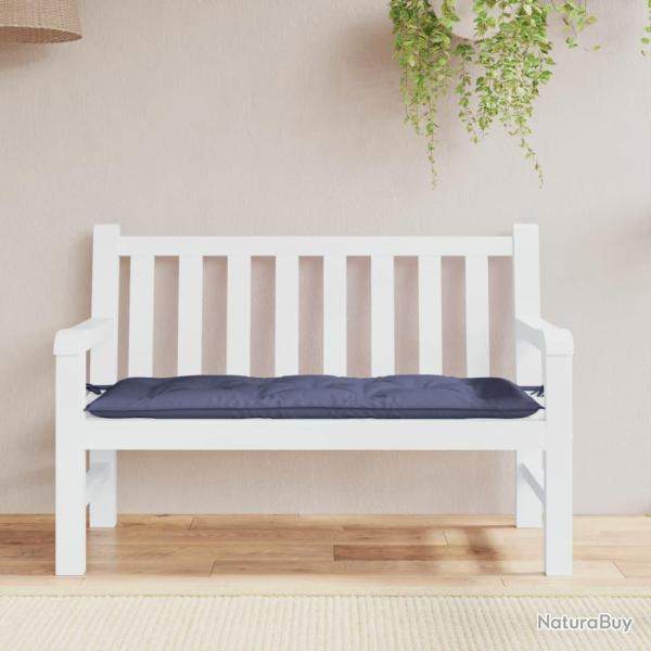 Coussin de banc de bleu marine 120x50x7 cm tissu oxford