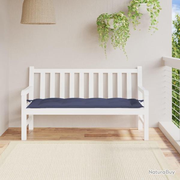Coussin de banc de bleu marine 150x50x7 cm tissu oxford