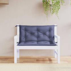 Coussins de banc de lot de 2 bleu marine tissu oxford