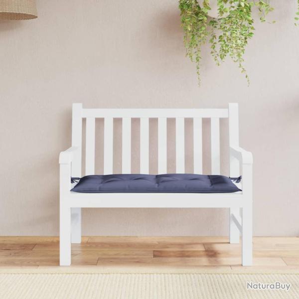 Coussin de banc de bleu marine 110x50x7 cm tissu oxford