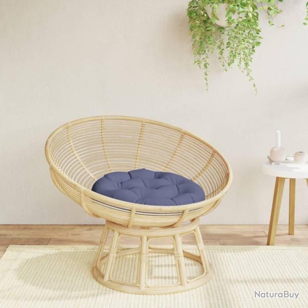Coussin rond bleu marine � 60x11 cm tissu oxford