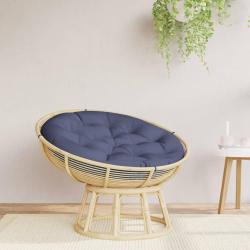 Coussin rond bleu marine &Oslash; 100x11 cm tissu oxford