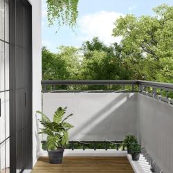 &Eacute;cran de balcon gris clair 75x300 cm 100% polyester oxford