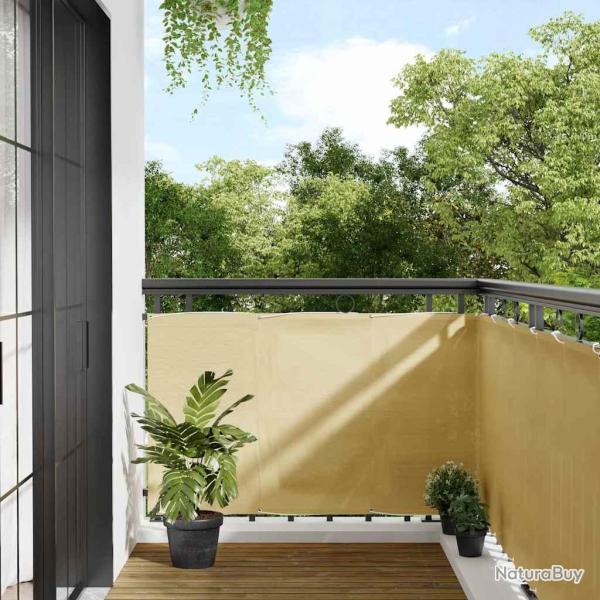 �cran de balcon sable 90x800 cm 100% polyester oxford