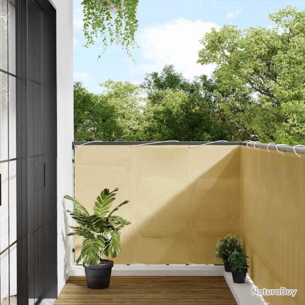 �cran de balcon sable 120x700 cm 100% polyester oxford