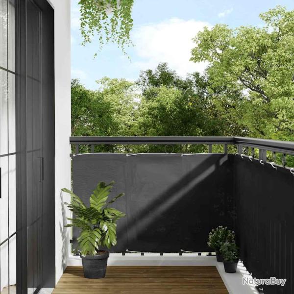 �cran de balcon anthracite 90x700 cm 100% polyester oxford