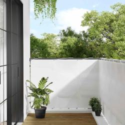&Eacute;cran de balcon blanc 120x700 cm 100% polyester oxford