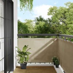 &Eacute;cran de balcon beige 90x800 cm 100% polyester oxford