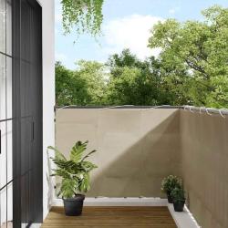 &Eacute;cran de balcon beige 120x700 cm 100% polyester oxford