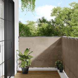 &Eacute;cran de balcon taupe 120x700 cm 100% polyester oxford