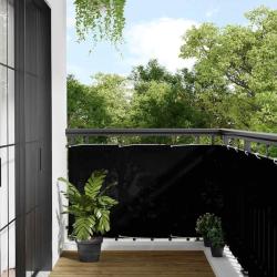 &Eacute;cran de balcon noir 90x700 cm 100% polyester oxford