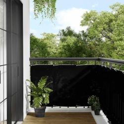 &Eacute;cran de balcon noir 90x800 cm 100% polyester oxford