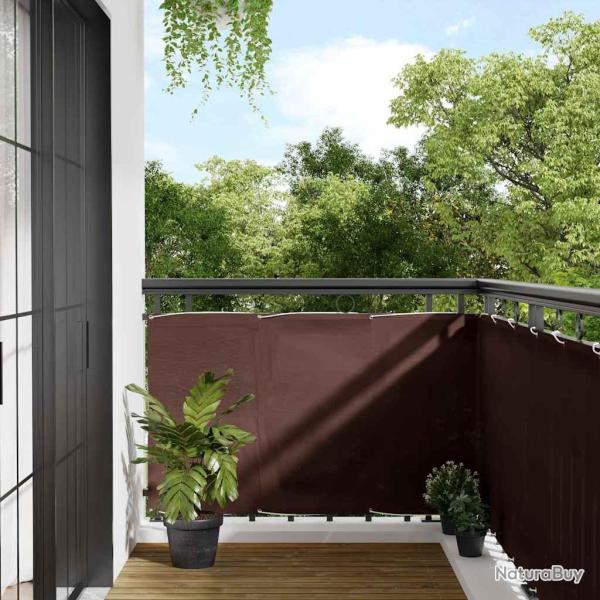 �cran de balcon marron 90x800 cm 100% polyester oxford
