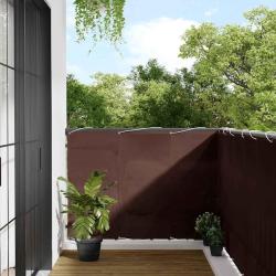 &Eacute;cran de balcon marron 120x700 cm 100% polyester oxford