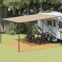 Tapis de tente sable 400x400 cm PEHD