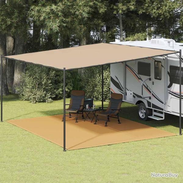 Tapis de tente sable 400x500 cm PEHD