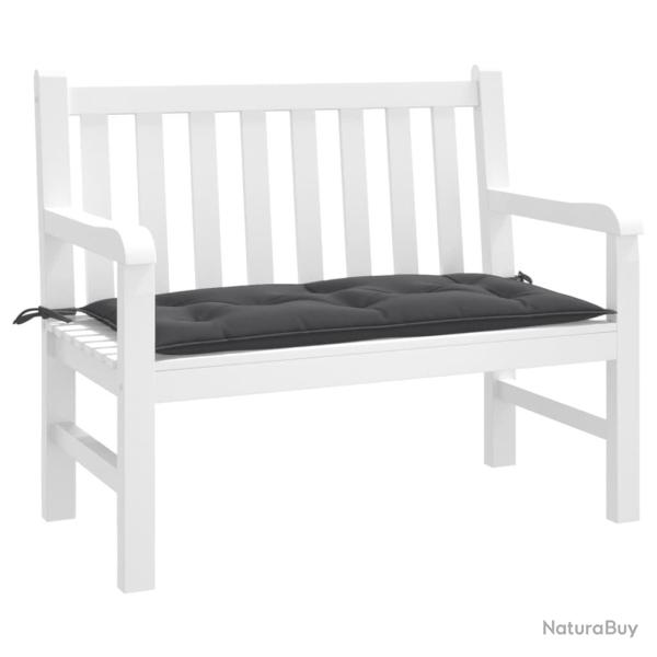 Coussin de banc de anthracite m�lang� 100x50x7 cm tissu