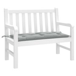 Coussin de banc de gris clair m&eacute;lang&eacute; 100x50x7 cm tissu