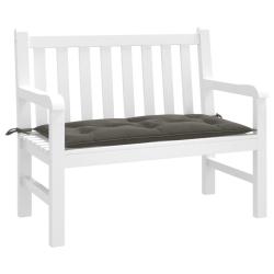 Coussin de banc de gris fonc&eacute; m&eacute;lang&eacute; 100x50x7 cm tissu