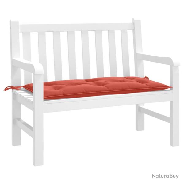 Coussin de banc de rouge m�lang� 100x50x7 cm tissu