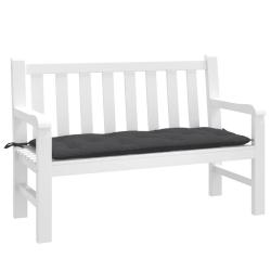 Coussin de banc de anthracite m&eacute;lang&eacute; 120x50x7 cm tissu
