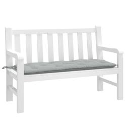 Coussin de banc de gris clair m&eacute;lang&eacute; 120x50x7 cm tissu