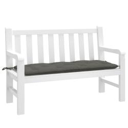 Coussin de banc de gris fonc&eacute; m&eacute;lang&eacute; 120x50x7 cm tissu