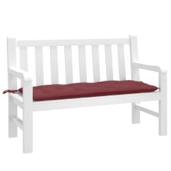 Coussin de banc de rouge bordeaux m&eacute;lang&eacute; tissu