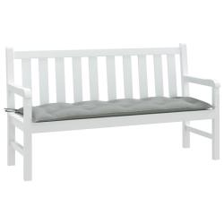 Coussin de banc de gris clair m&eacute;lang&eacute; 150x50x7 cm tissu