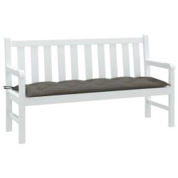 Coussin de banc de gris fonc&eacute; m&eacute;lang&eacute; 150x50x7 cm tissu