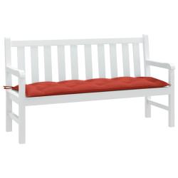 Coussin de banc de rouge m&eacute;lang&eacute; 150x50x7 cm tissu