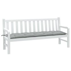 Coussin de banc de gris clair m&eacute;lang&eacute; 180x50x7 cm tissu