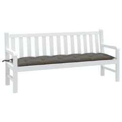Coussin de banc de gris fonc&eacute; m&eacute;lang&eacute; 180x50x7 cm tissu