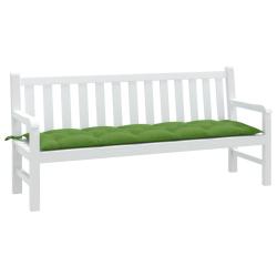 Coussin de banc de vert m&eacute;lang&eacute; 180x50x7 cm tissu