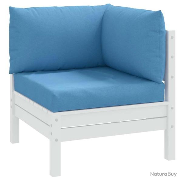 Coussins de palette lot de 3 bleu m�lang� tissu