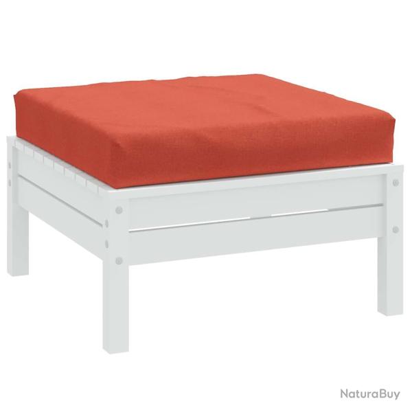 Coussin de palette rouge m�lang� 60x60x9,5 cm tissu