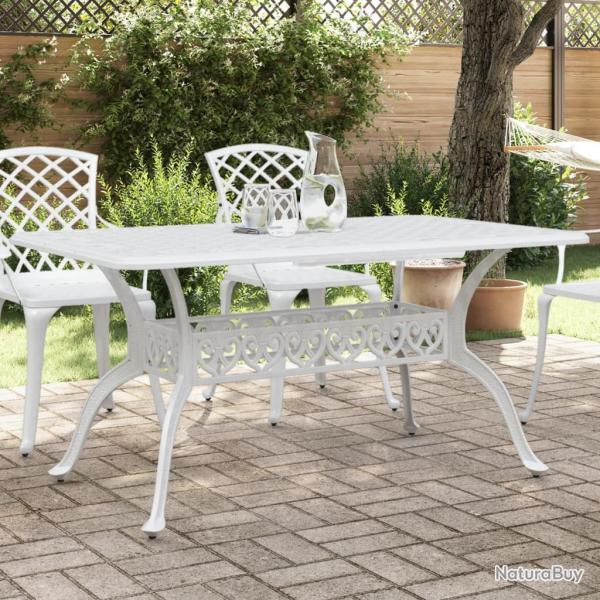 Table de blanc 150x90x72 cm aluminium coul�
