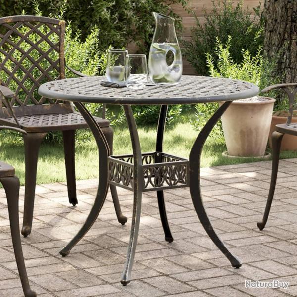 Table de bronze �90x75 cm aluminium coul�