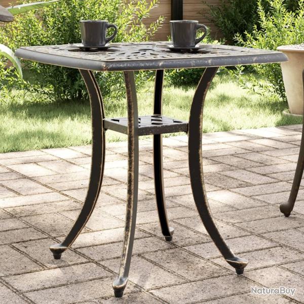 Table bronze en aluminium coul�, pour le jardin, 53 � 53 � 53 cm