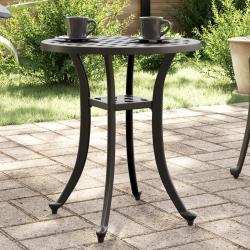 Table de noir &Oslash;48x53 cm aluminium coul&eacute;