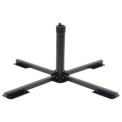 Base de parasol pliable pour m&acirc;t &Oslash;38/48 mm noir brillant acier