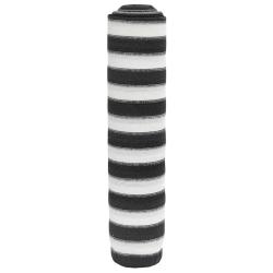 Filet brise-vue anthracite et blanc 1,8x25 m PEHD 75 g/m&sup2;