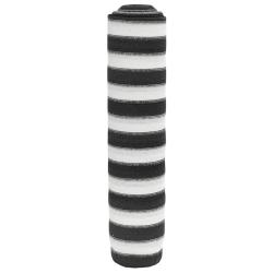 Filet brise-vue anthracite et blanc 1,5x50 m PEHD 150 g/m&sup2;