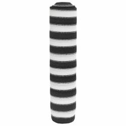 Filet brise-vue anthracite et blanc 2x25 m PEHD 150 g/m&sup2;