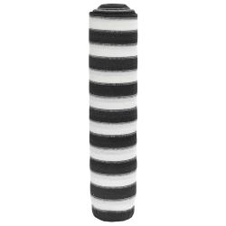 Filet brise-vue anthracite et blanc 1,5x10 m PEHD 195 g/m&sup2;